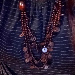 Paparazzi Wooden Beaded Necklace